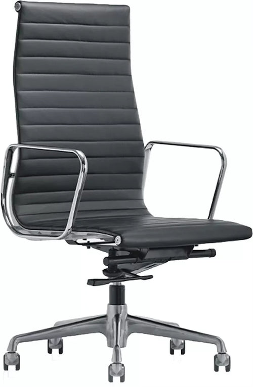 Memory High Stitched Chair - Black