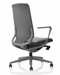 Rhythm Chair - Grey Leather on Grey Frame